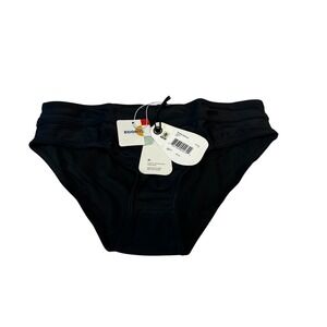 Prana Ramba Bottom‎ Womens Swimsuit Bikini Bottoms Black Sz S Recycled NWT